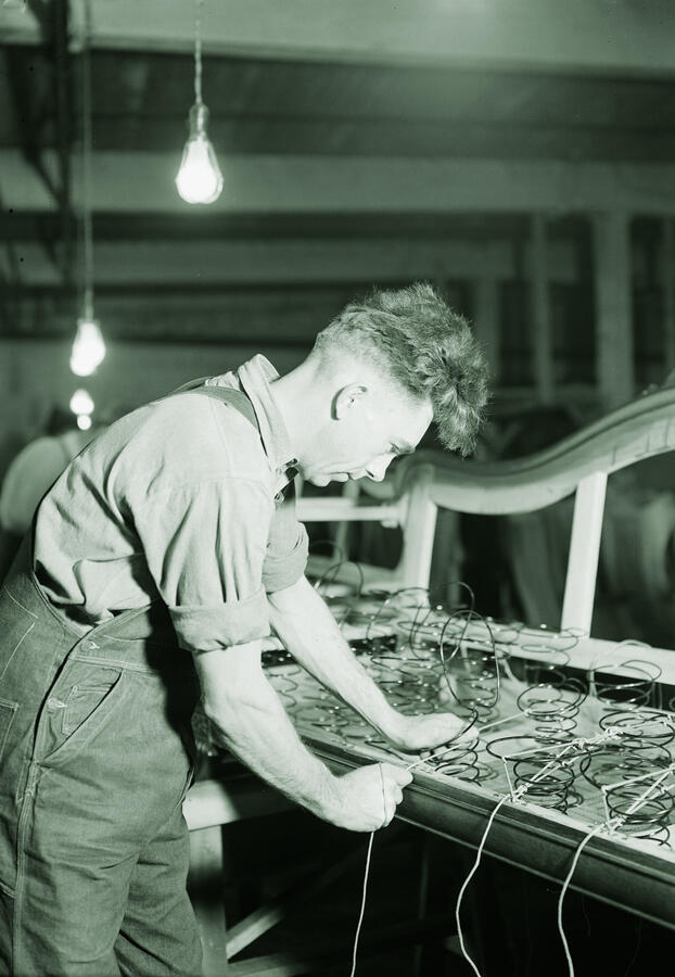 Vintage stoffeerwerk binnenwerk Vintage stoffeerwerk binnenwerk